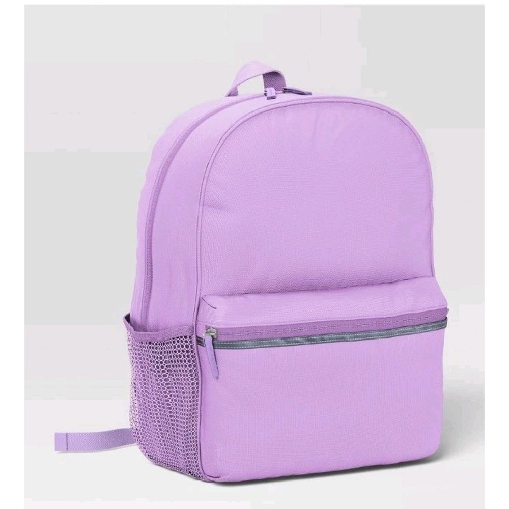 Dealworthy 23L Backpack with Laptop Sleeve Purple Girls School Bag New